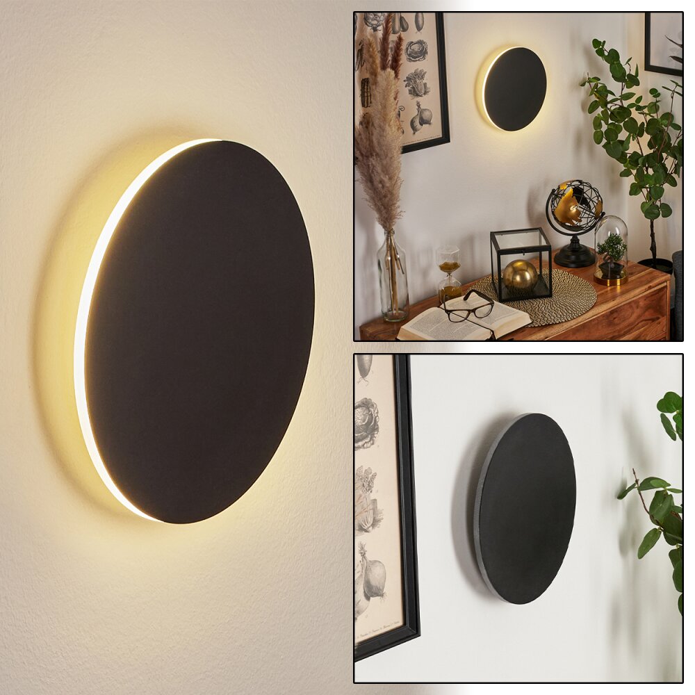 Comallo Aplique LED Negro, Blanca, 1 luz main product photo