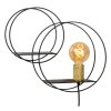 Lucide CIRCLE Aplique Negro, 1 luz