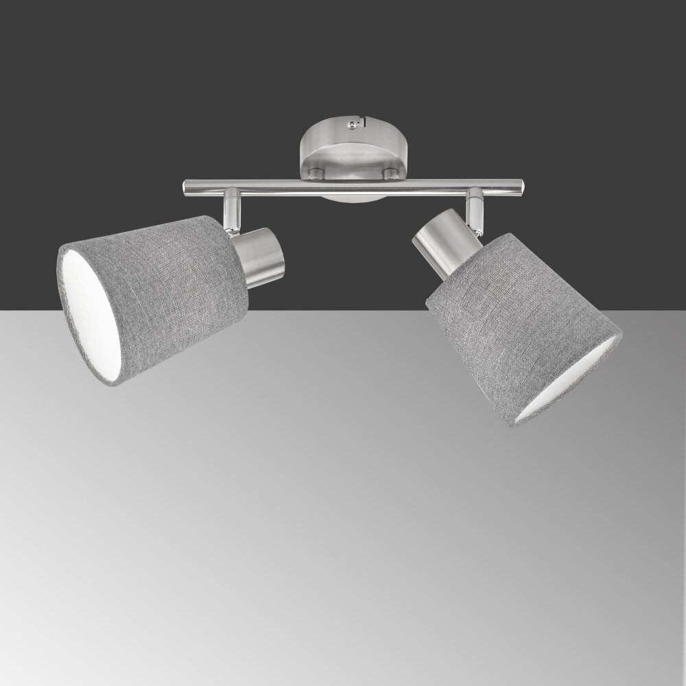 Fischer & Honsel Jeff Lámpara de Techo Níquel-mate, 2 luces main product photo