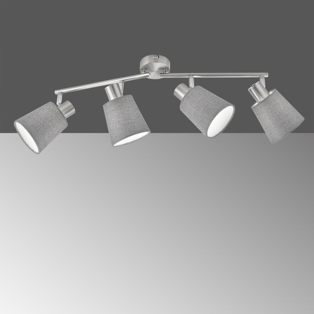 Fischer & Honsel Jeff Lámpara de Techo Níquel-mate, 4 luces main product photo