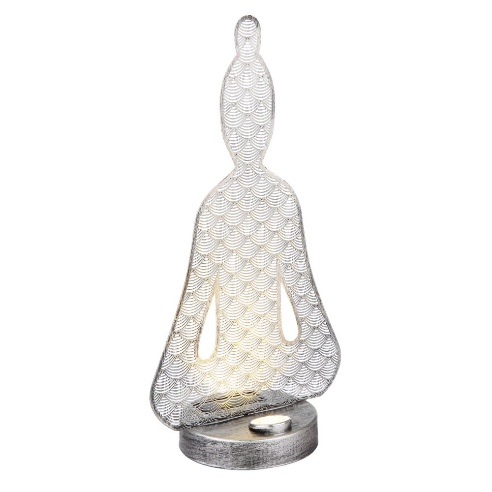 Globo Lámpara solare LED Plata Antigua, Negro, 1 luz main product photo