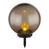 Globo Lámpara solar LED Colores ámbar, Ahumado, 1 luz