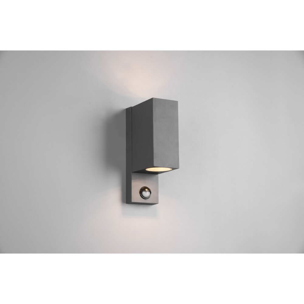Trio Roya Aplique para exterior Antracita, 2 luces, Sensor de movimiento main product photo