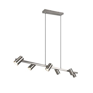 Trio MARLEY Lámpara Colgante Níquel-mate, 6 luces Trio MARLEY Lámpara Colgante Níquel-mate, 6 luces