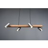 Trio MARLEY Lámpara Colgante Crudo, Níquel-mate, 4 luces