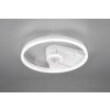 Reality Borgholm Ventilador de techo LED Blanca, 1 luz, Mando a distancia