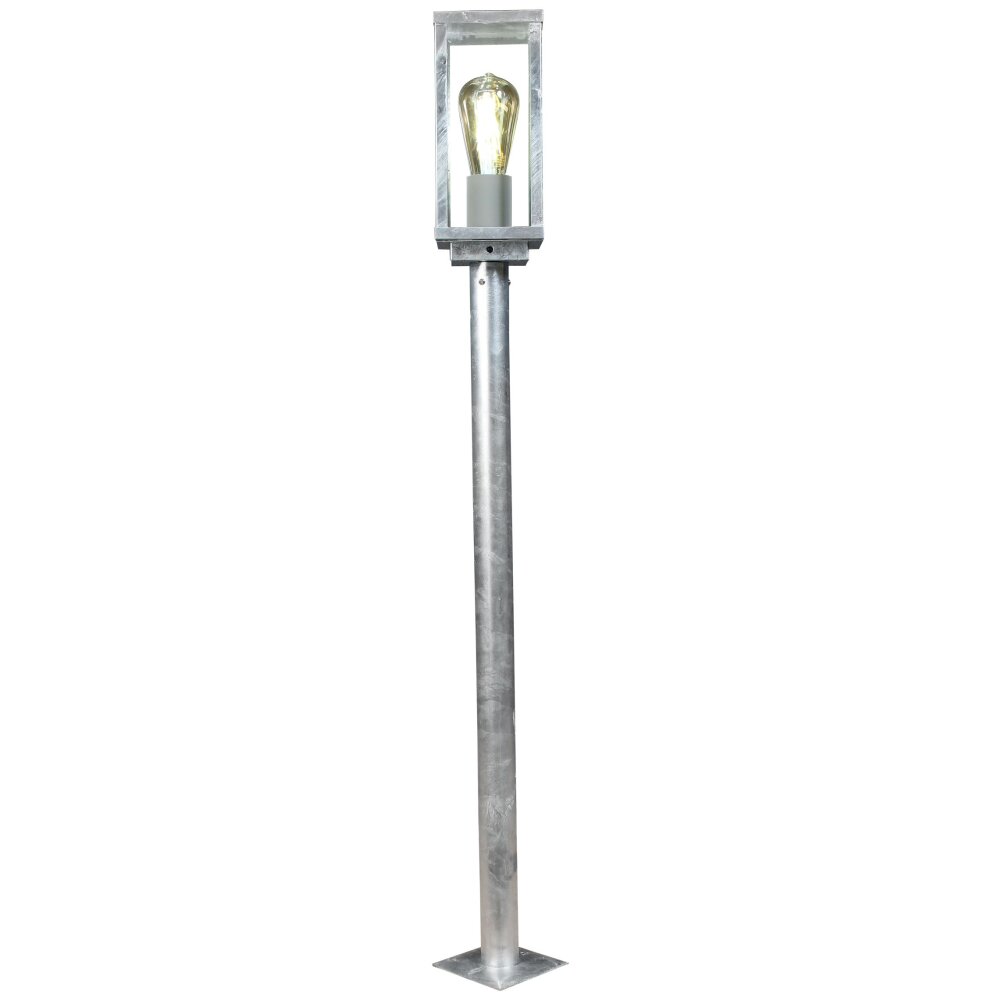Lutec KARO Poste de Jardín Galvanizado, 1 luz main product photo