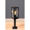 Lutec KARO Poste de Jardín Color madera, Negro, 1 luz
