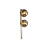 Luce Design PLUTO Aplique dorado, 2 luces