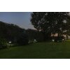 Lutec KARLO Poste de Jardín LED Negro, 1 luz, Sensor de movimiento, Cambia de color