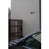 Lutec SHRIMP Aplique para exterior LED Negro, 1 luz, Sensor de movimiento