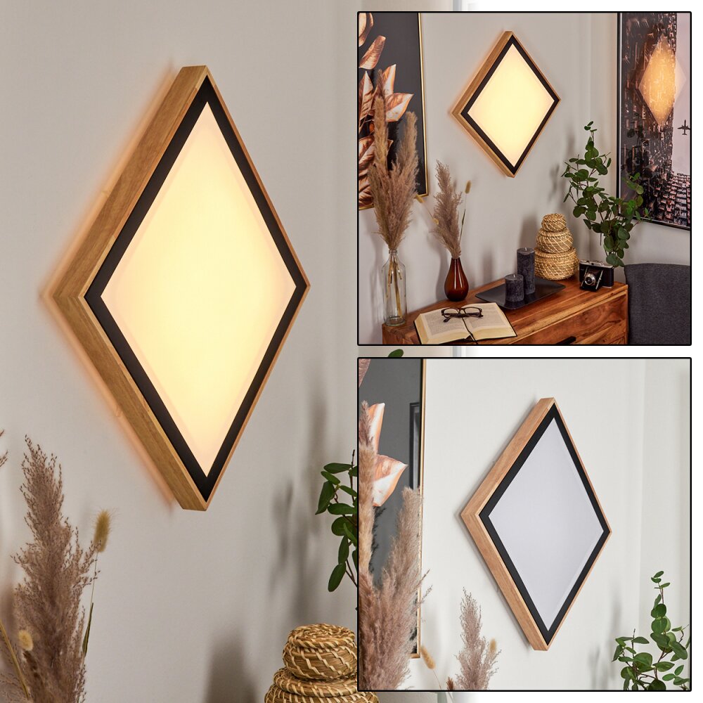 Corinto Aplique LED Crudo, Negro, 1 luz main product photo