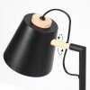 Cerrizal Lámpara de mesa Crudo, Negro, 1 luz