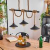 Bolombolo Lámpara Colgante dorado, Negro, 3 luces