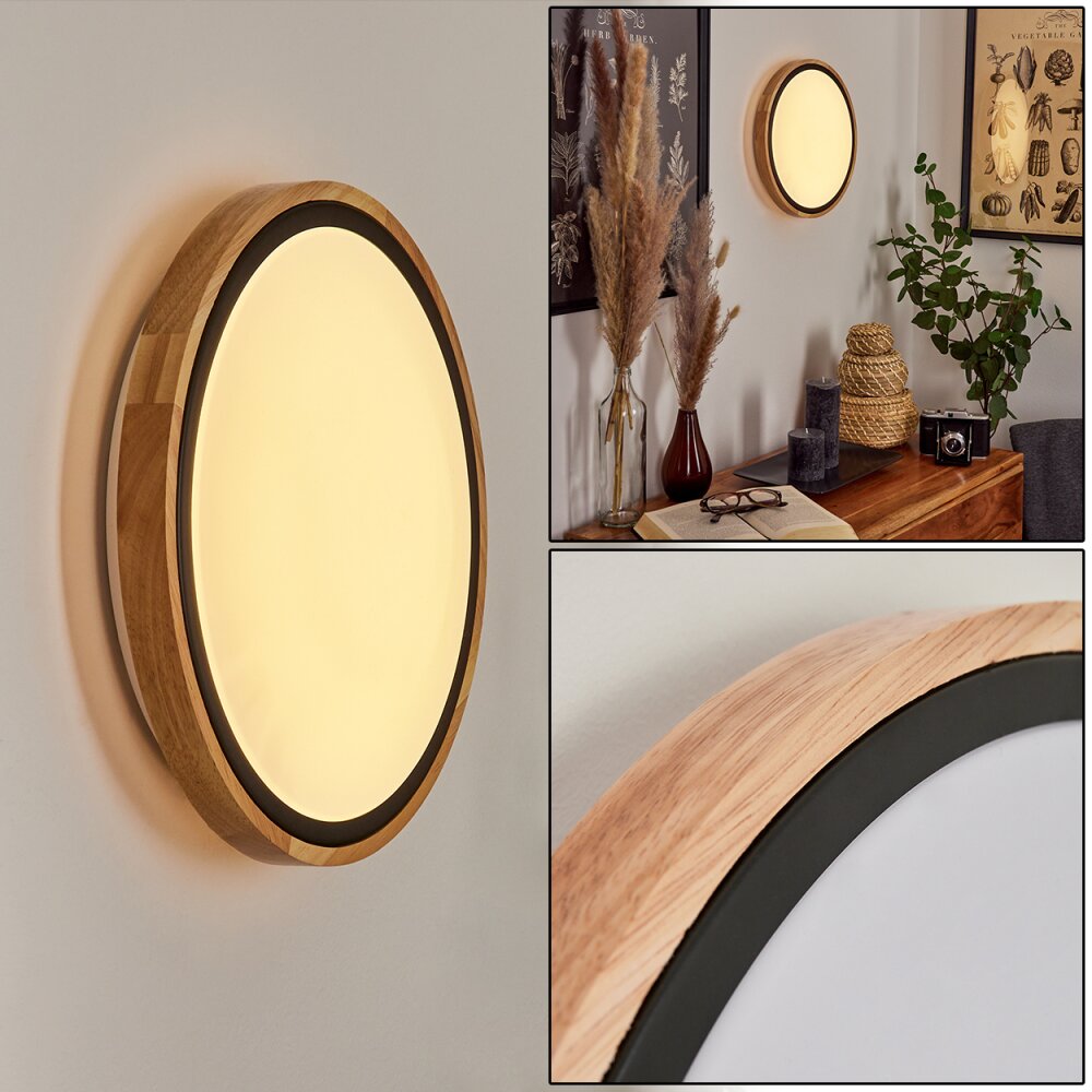 Corinto Aplique LED Crudo, Negro, 1 luz main product photo