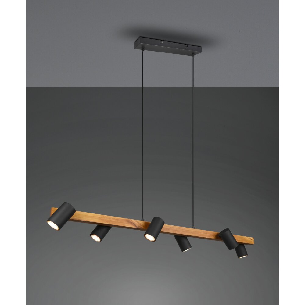 Trio MARLEY Lámpara Colgante Negro, 6 luces main product photo