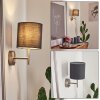 Tise Aplique Antracita, Blanca, 1 luz