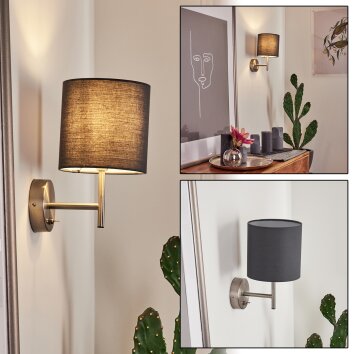 Tise Aplique Antracita, Blanca, 1 luz