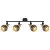 Globo SARRA Lámpara de Techo Negro, 4 luces