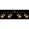 Globo SARRA Lámpara de Techo Negro, 4 luces