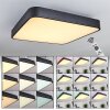 Batamoto Lámpara de Techo LED Negro, Blanca, 2 luces, Mando a distancia, Cambia de color