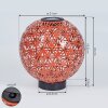 Leonard Lámpara solar LED Rojo, Negro, 1 luz