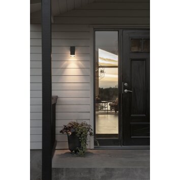 Konstsmide Antares Aplique para exterior Negro, 1 luz