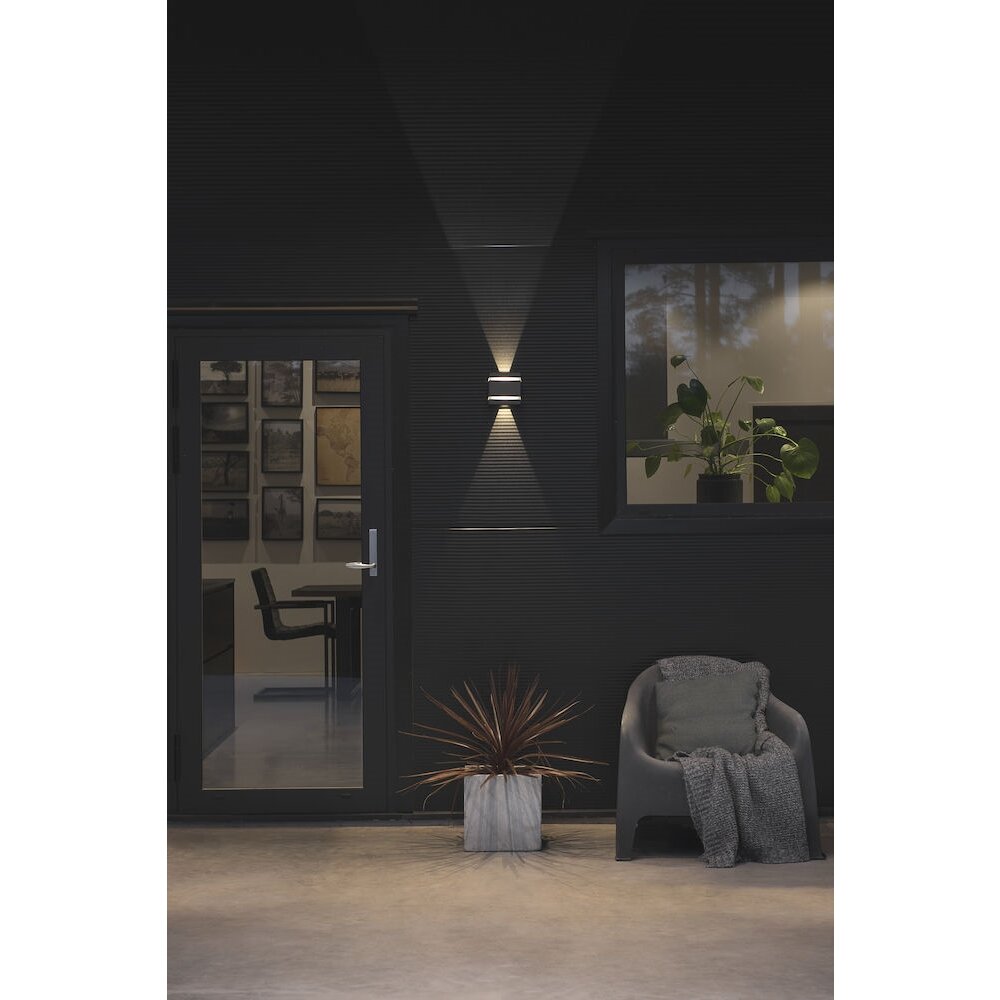 Konstsmide Cremona Aplique para exterior LED Antracita, 2 luces main product photo