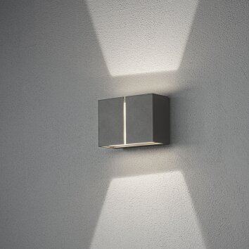 Konstsmide Pavia Aplique para exterior LED Antracita, 4 luces