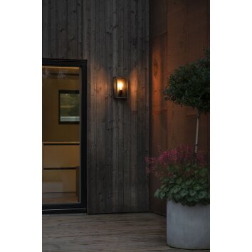 Konstsmide Carpi Aplique para exterior Negro, 1 luz