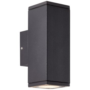 Brilliant Hally Aplique para exterior Antracita, 2 luces Brilliant Hally Aplique para exterior Antracita, 2 luces