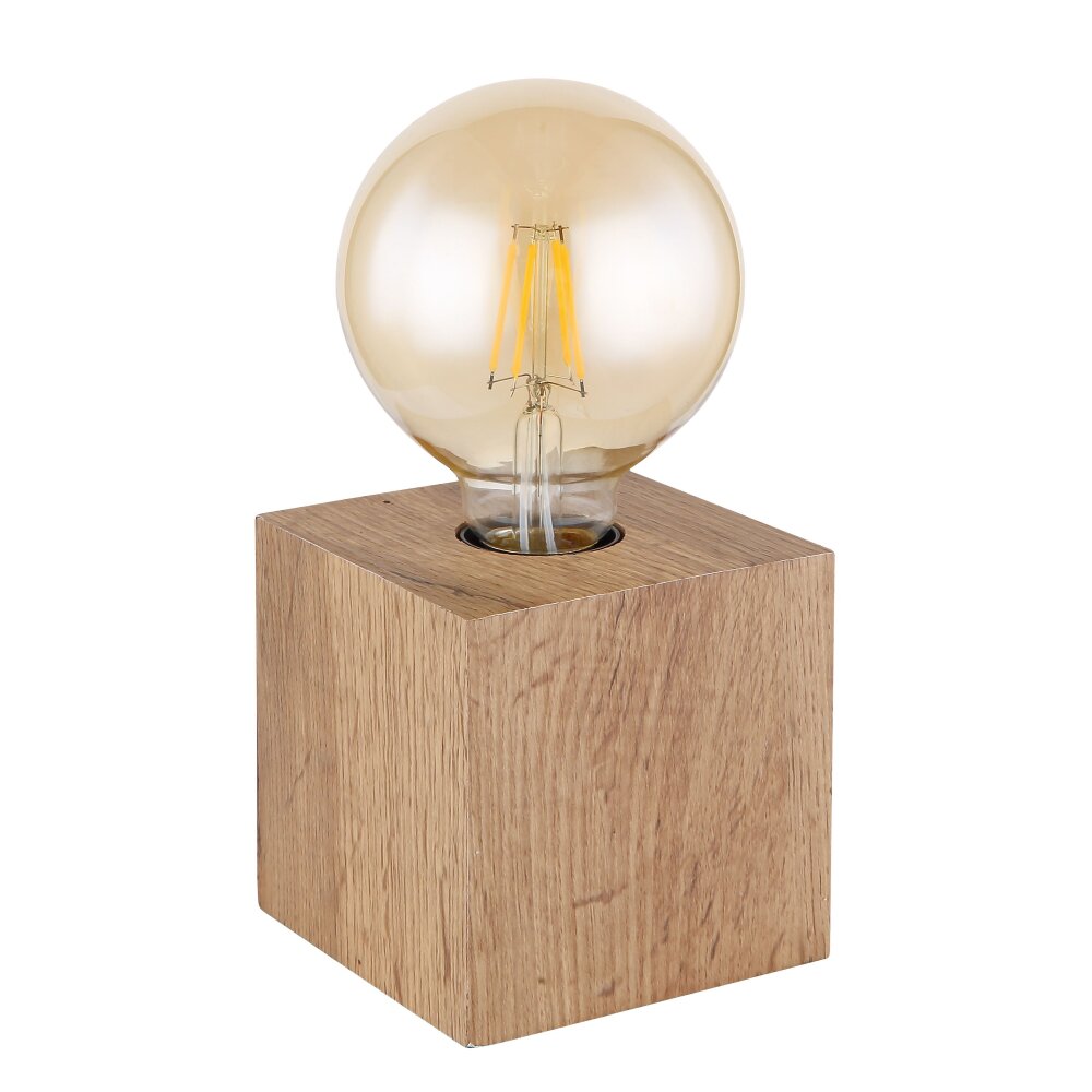 Globo ERNA Lámpara de mesa Madera clara, 1 luz main product photo