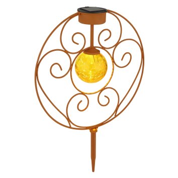 Globo Lámpara solar LED Colores ámbar, 1 luz
