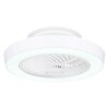 Globo DOMEY Ventilador de techo LED Blanca, 1 luz, Mando a distancia