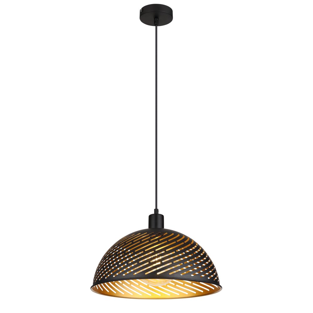 Globo LENNA Lámpara Colgante dorado, Negro, 1 luz main product photo