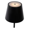 Lucide JUSTIN Lámpara de mesa LED Negro, 1 luz