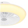 Globo LAFFEE Ventilador de techo LED Blanca, 1 luz