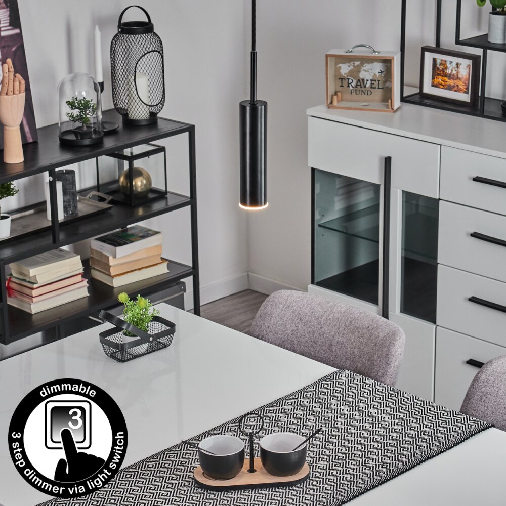 Dalheim Lámpara Colgante LED Negro, 1 luz main product photo