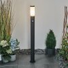 Ruti Poste de Jardín Negro, 1 luz, Sensor de movimiento