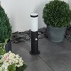 Ruti Poste de Jardín Negro, 1 luz, Sensor de movimiento