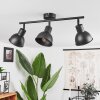 Kansela Lámpara de Techo Negro, 3 luces