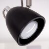 Moesdorf Lámpara de Techo Níquel-mate, Negro, 2 luces