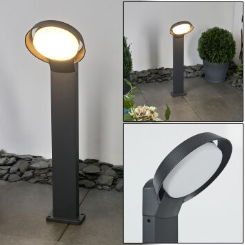 Kelo Poste de Jardín LED Antracita, 1 luz