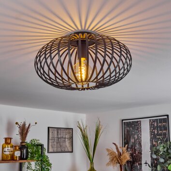 Nomenome Lámpara de Techo Negro, 1 luz Nomenome Lámpara de Techo Negro, 1 luz