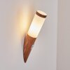 Gaborone Aplique para exterior Marrón, Color madera, 1 luz, Sensor de movimiento