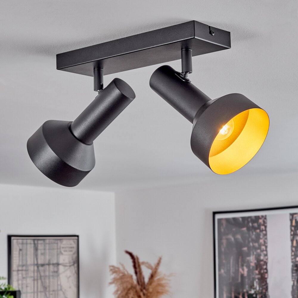 Musko Lámpara de Techo Negro, 2 luces main product photo