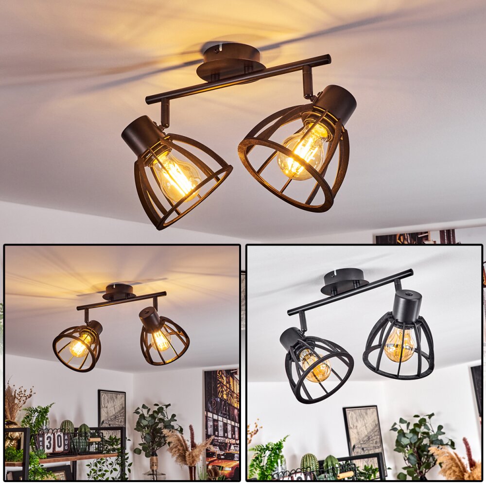Kaurila Lámpara de Techo Negro, 2 luces main product photo