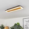 Guacacallo Lámpara de Techo LED dorado, Negro, Blanca, 1 luz