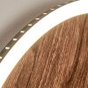 Rocha Aplique LED Marrón, Color madera, Negro, 1 luz