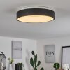 Playas Lámpara de Techo LED Negro, Blanca, 1 luz